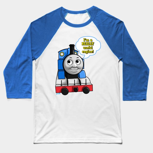 "I'm a Really Useful Engine!" Thomas Baseball T-Shirt by corzamoon